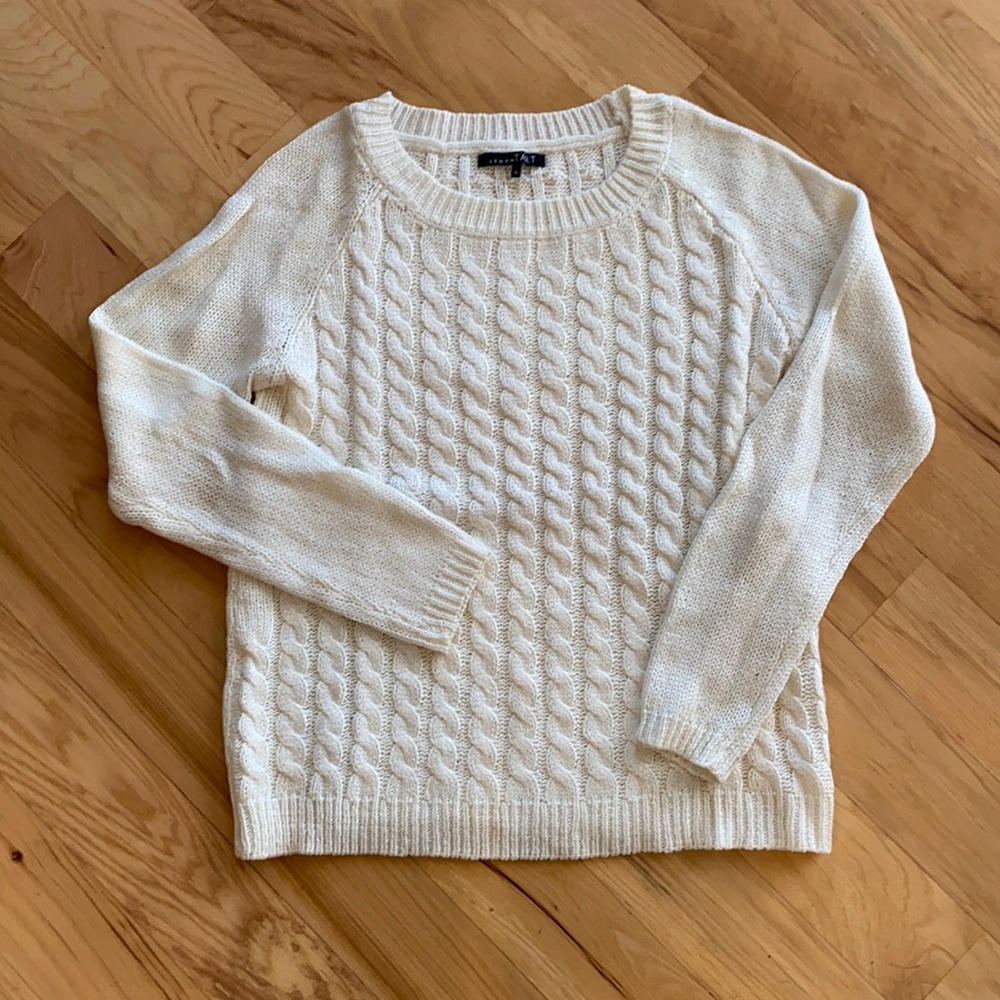 Cream Cable Knit Sweater